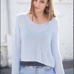 Banks blue brandy Melville knit v neck sweater